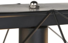 Priemyselné závesné svietidlo čierne 3-svetlo - Carcass