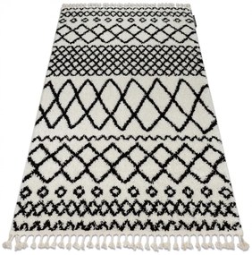 Kusový shaggy koberec BERBER SAFI biely