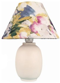 Stolná lampa 1xE27/40W/230V biela/pestrofarebná