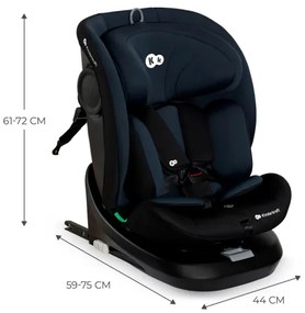 KINDERKRAFT Autosedačka I-GROW i-Size 40-150 cm čierna