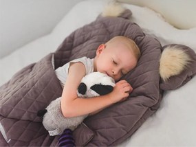 Spací vak s uškami pre dojčatá aj staršie deti DREAM CATCHER hnedý