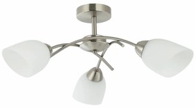 Prisadený luster DONNA 3xE27/60W/230V nikel