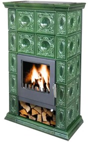 Krbové kachle Altenburg Glassgreen 8 kW
