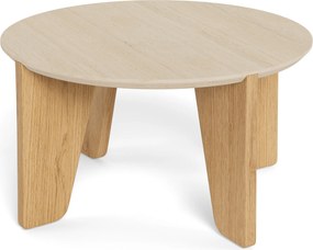 XXXLutz KONFERENČNÝ STOLÍK, béžová, divoký dub, kompozitné drevo, 80/80/45 cm MID.YOU - Stolíky do obývačky - 001749100801