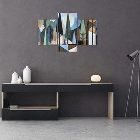 Obraz - Prírodná geometrická abstrakcia II. (90x60 cm)