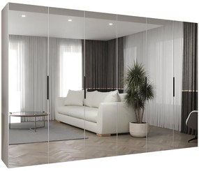 Skriňa Marbella III 300 biela/čierna