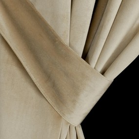 ZATEMŇOVACÍ ZÁVES NA KRÚŽKOCH ANTARA 140X270 CM SVETLOBÉŽOVÁ