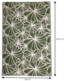 Esschert Design Koberec Jessica, 150x242,5 cm, zelená