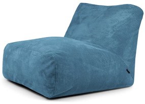 Modrý menčestrový sedací vak Tube 100 – SLOWDOWN