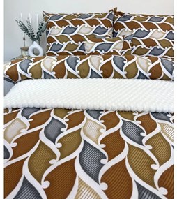INTERMEDIC SK Posteľná bielizeň WAVES – 100 % bavlna, 140x200 + 70x90 cm, vlnitý vzor