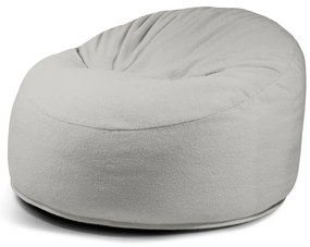 Svetlosivý sedací vak z textílie buklé Om 110 – SLOWDOWN