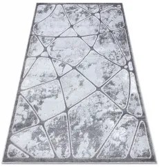 styldomova Sivý štruktúrovaný koberec FEME B401