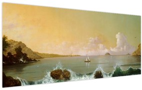 Obraz - Martin Johnson Heade, Rio de Janeiro Bay, reprodukcia (120x50 cm)