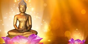 Obraz Budha v zlatom prevedení