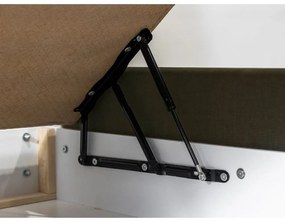 Tmavozelená zamatová čalúnená dvojlôžková posteľ s úložným priestorom s roštom 160x200 cm Jade - Bobochic Paris