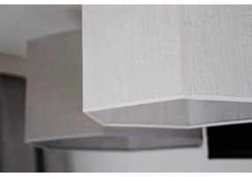 Duolla - Prisadený luster ROLLER TRIO HEX 3xE27/15W/230V čierna/šedá/biela