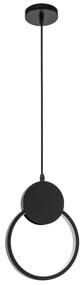 Toolight - LED závesné stropné kruhové svietidlo APP852-CP, čierna, OSW-07021