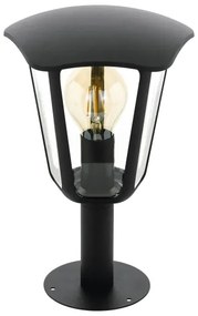 Eglo 98122 - Vonkajšia lampa MONREALE 1xE27/60W/230V IP44 výška 335 čierna