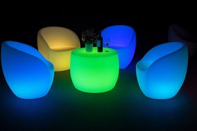 Svietiaca LED guľa 30 cm – 6 RGB + 3 biele