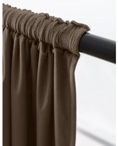 Tmavý zatemňovací záves VELVET 140x270 cm Zavesenie: Riasiaca páska