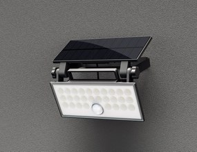 TOP LIGHT Svetlo nástenné Heleon PIR PRO, Čierna