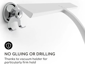 Gütewerk by blumfeldt Blaze Stierka na sprchový kút 28 cm Silikónový kryt Jadro z nehrdzavejúcej ocele Moderný dizajn