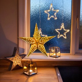 Tutumi Tutumi, LED podsvietená papierová hviezda SY-002 45cm, zlatá, CHR-05002