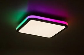 Rabalux 71399 funkčné stropné LED svietidlo Serkan 43W, čierna/biela