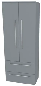 Mereo, Mereo Bino, kúpeľňová skrinka vysoká 163 cm, dvojitá, Multidecor, Monumentálna sivá, MER-CN699MSO1