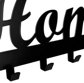 Nástenný vešiak HOME čierny