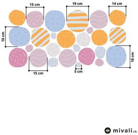 Samolepky na stenu - Dekoratívne kolieska I.