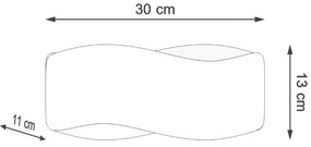 Nástenné svietidlo Tila, 1x čierne kovové tienidlo, (30 cm)
