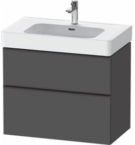 DURAVIT D-Neo závesná skrinka pod umývadlo, 2 zásuvky, 784 x 452 x 625 mm, grafit matný, DE4377049490000