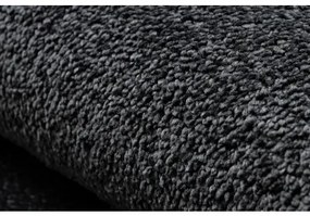 Koberec SANTA FE čierna 98 hladký, Jednotný jednofarebný Veľkosť: 150x300 cm