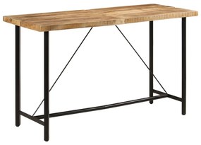Barový stôl 180x70x107 cm masívne mangové drevo a železo 356383