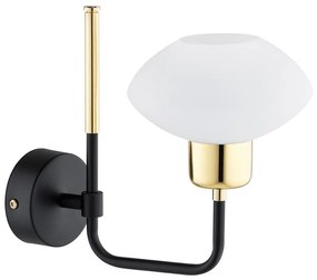 Argon 8032 - Nástenná lampa RAVELLO 1xE14/15W/230V čierna/zlatá