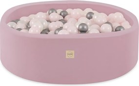 Suchý bazén pre deti 90 x 30 cm + 200 loptičiek - ružová