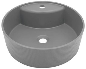 Laveo Cliff, granitové umývadlo na dosku 430x430x142 mm, šedá, LAV-VGC1510T