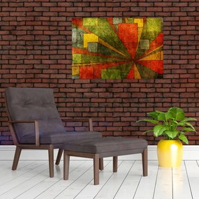 Obraz geometrické abstrakcie (90x60 cm)