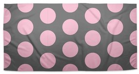 Sablio Uterák Veľké ružové bodky - 50x100 cm