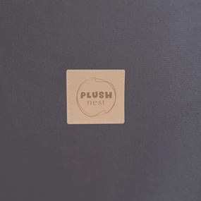 Suchý bazén pre deti zamatový 90 x 30 + 200 loptičiek - šedý