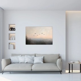 Obraz - Hejno vtákov (90x60 cm)