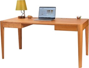 Pracovný masívny drevený stôl EVA, 160x80x75 cm Buk