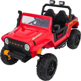 Elektrické autíčko Jeep Monster červené
