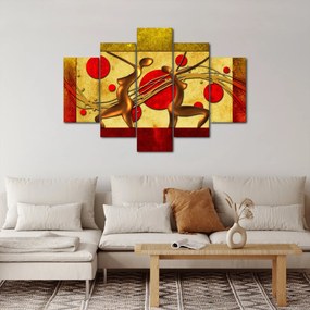 Abstraktný obraz s dvoma ženami (150x105 cm)