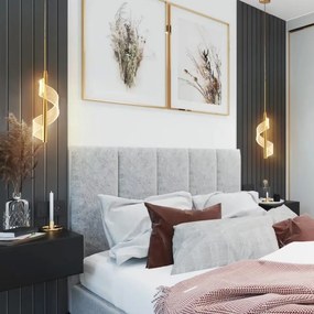 Závěsný LED lustr APP1550-CP zlatý/neutrální bílá