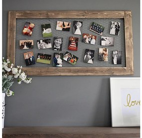 Drevený rám na fotografie 100x60 cm drevo