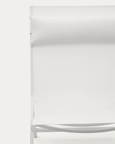 Biele kovové záhradné kreslo Canutells – Kave Home