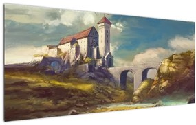 Obraz - Stredoveký hrad (120x50 cm)