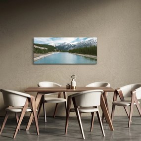 Obraz horskej krajiny (120x50 cm)